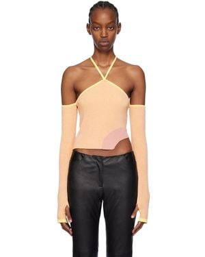 Gcds Pink Comma Top - Black
