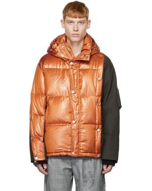 Feng Chen Wang Deconstructed Down Jacket - Orange