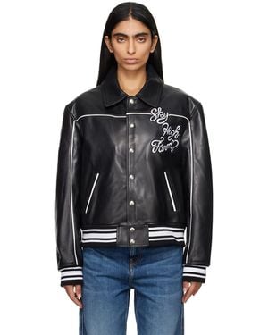 Sky High Farm 'Sky High Entertainment' Leather Jacket - Black