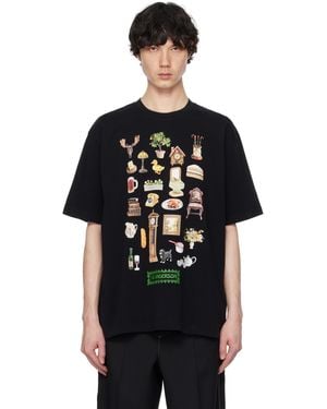 JW Anderson ブラック Diorama プリントTシャツ