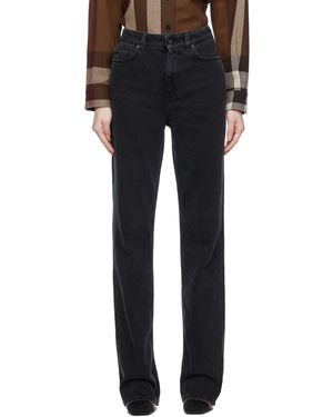 Burberry Black Straight Fit Jeans