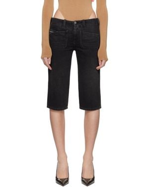 DIESEL ブラック De-Keate デニムショートパンツ