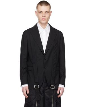 Simone Rocha Slim-Fit Blazer - Black