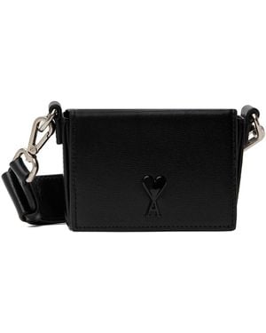 Ami Paris Ami De Coeur Nano Lunch Box Bag - Black