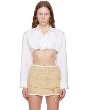 Jacquemus White Le Chouchou 'la Chemise Bahia Courte' Shirt - Multicolor