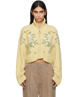 Holzweiler Cardigan Écourté Tine Jaune - Neutre