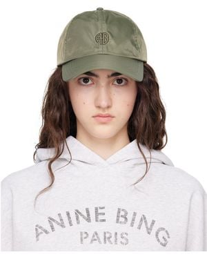 Anine Bing Khaki Jeremy 'Ab' Baseball Cap - Grey