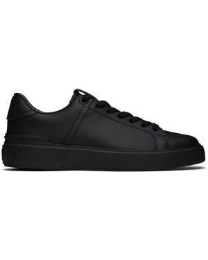 Balmain B-court レザースニーカー - ブラック