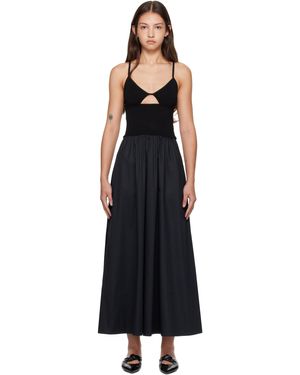 St. Agni Knit Cami Midi Dress - Black