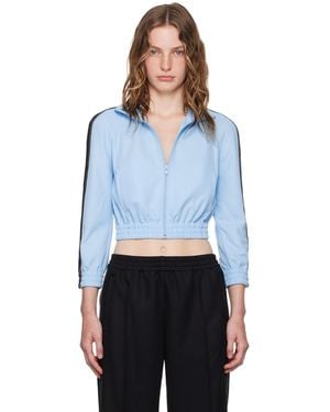 T By Alexander Wang Logo Tape Track Jacket - Blue