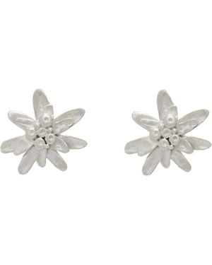 Rier Ssense Exclusive Zoé Mohm Edition Edelweiss Earrings - Metallic