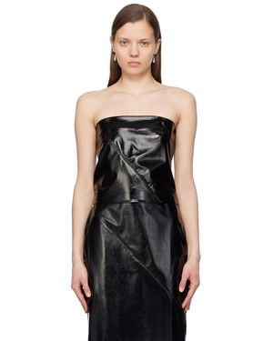 GAUGE81 Choya Faux-Leather Top - Black