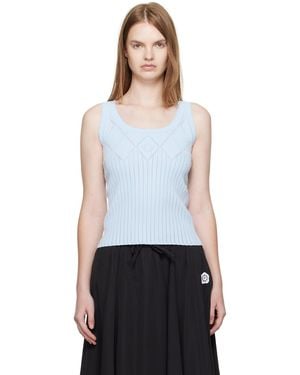 KENZO Paris Textured Tank Top - Black