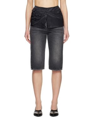 Kijun Military Wrap Miniskirt - Black