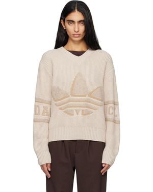 adidas Originals Off- Edison Chen Edition Clot Sst Crochet Tt Jumper - Natural