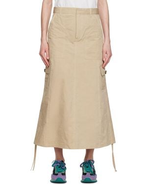 Marc Jacobs Beige 'the Cargo' Midi Skirt - Natural