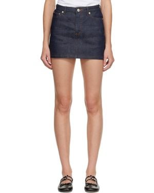 A.P.C. Selvedge Denim Miniskirt - Blue