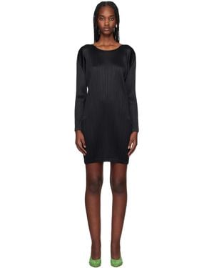 Pleats Please Issey Miyake Monthly Colours January Minidress - Black