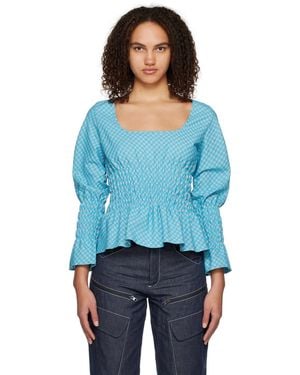 Paria Farzaneh Bubblegum Blouse - Blue
