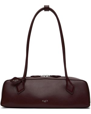 Alaïa Burgundy 'Le Teckel' Medium Bag - Red
