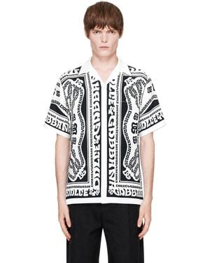 Dolce & Gabbana Marina-Print Silk Shirt - Black