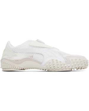 PUMA Baskets Mostro Blanc Et Gris En Filet - Noir