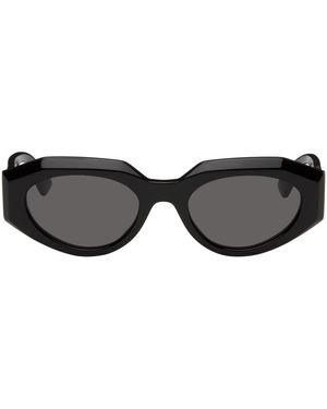 Bottega Veneta アセテート Facet キャットアイサングラス - ブラック