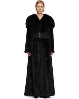 Nicklas Skovgaard Ssense Exclusive Lily Faux-Fur Coat - Black