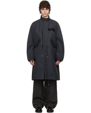 Sacai ブラック 3レイヤー ボンディング コート
