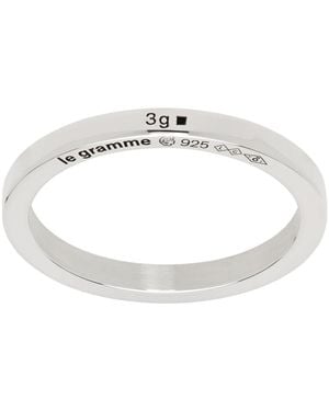 Le Gramme Ribbon 'La 3G' Ring - Black