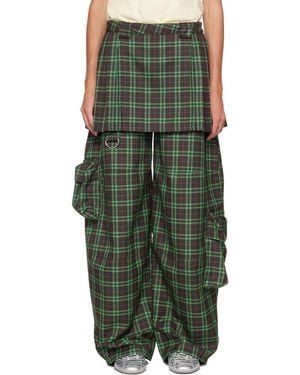 Collina Strada Lawn Skirt Cargo Pants - Green