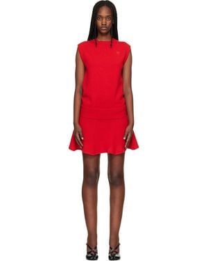 STEFAN COOKE Knitted Tank Minidress - Red