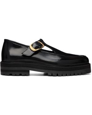 Ernest W. Baker T-Bar Loafers - Black