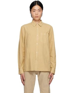 Officine Generale Beige Alex Shirt - Natural
