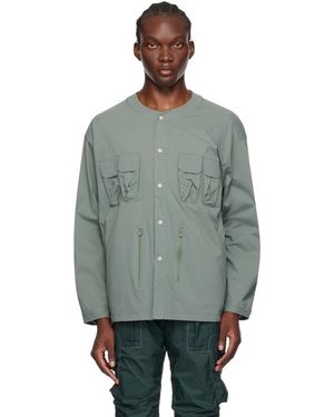 F/CE Blouson vert en tissu antidéchirures technique - Gris