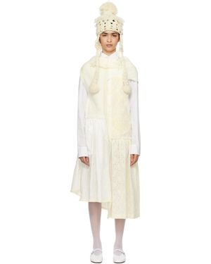 Tao Comme Des Garçons Off- Paneled Midi Dress - Black