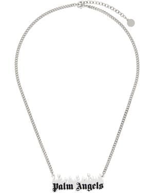 Palm Angels Burning Logo Necklace - Multicolour