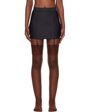 Skims Body Garter Miniskirt - Black