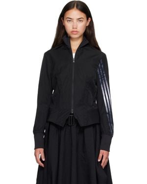 Y-3 Gradient 3-Stripes Nylon Track Jacket - Black