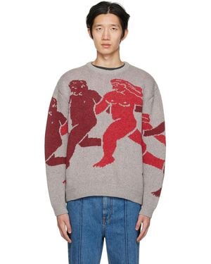 Carne Bollente Ssense Exclusive In-Depends Day Jumper - Red