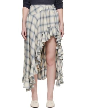 Collina Strada Off Florist Midi Skirt - Black