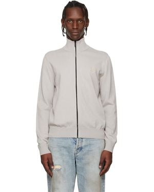 BOSS Cotton Cashmere Knitted Logo Patch Sweatshirt - Multicolour