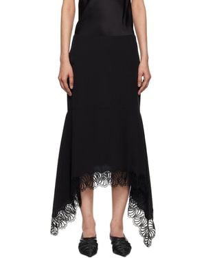 Stella McCartney Asymmetric Midi Skirt - Black