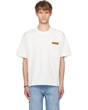 Bottega Veneta Off- Pima Cotton Jersey T-Shirt - White