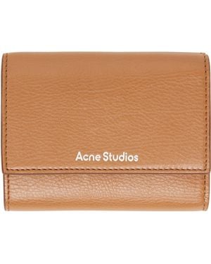 Acne Studios Leather Trifold Wallet - Brown