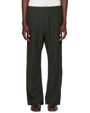 Needles Khaki Cavalry Twill Boot-Cut Warm Up Trousers - Black