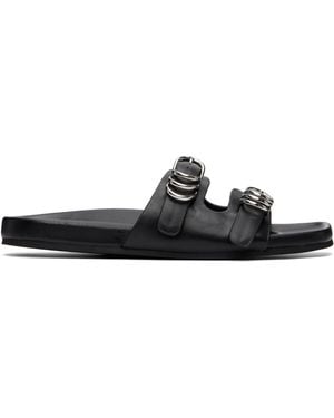 Rag & Bone Rue Leather Sandals - Black