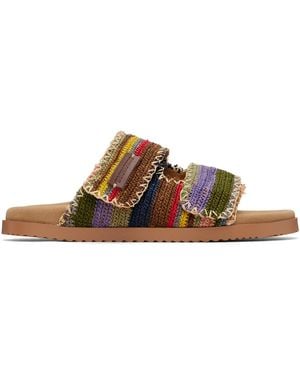 DSquared² Striped Sandals - Black
