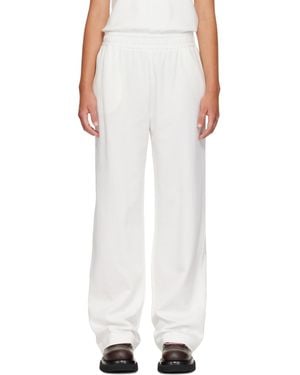 Moncler Logo Cotton Blend Sweatpants - White