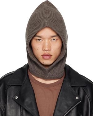 Rick Owens グレー Porterville フード - ブラック